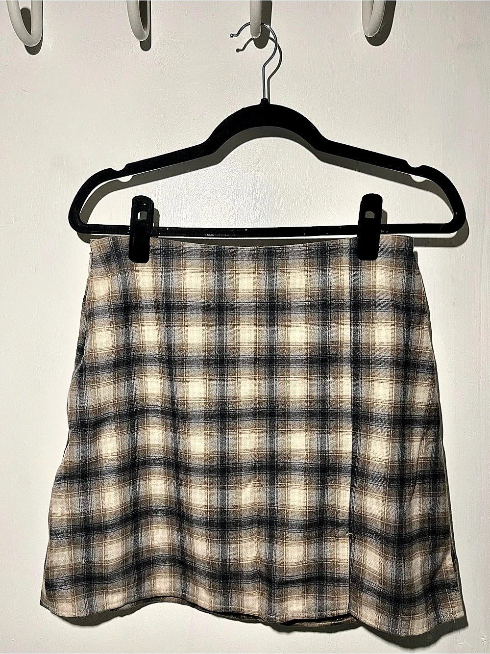 Old Navy Plaid Mini Skirt in Brown & Black Size Small NWT